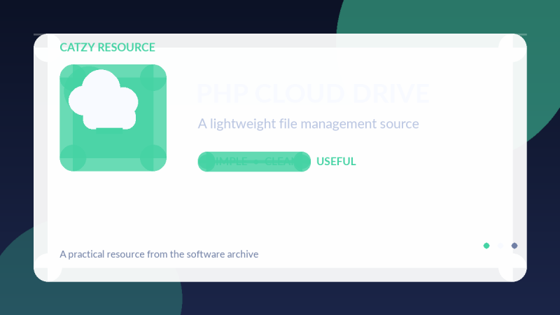PHP个人网盘系统 v1.0 开源源码 - 小猫咪资源网